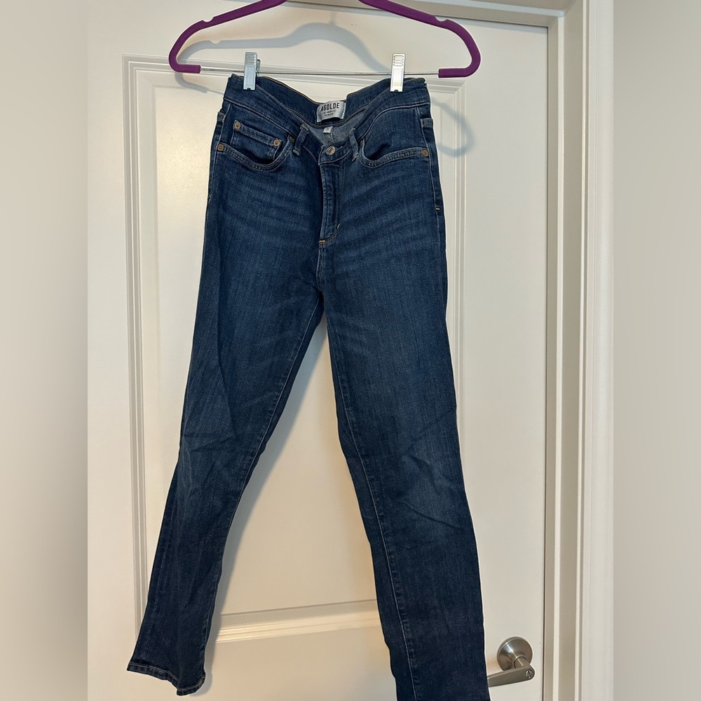 AGOLDE dark blue skinny jeans. Size 28.